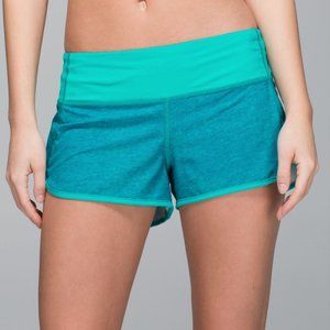 Lululemon Running Speed Short Mist Blue Tropics 8